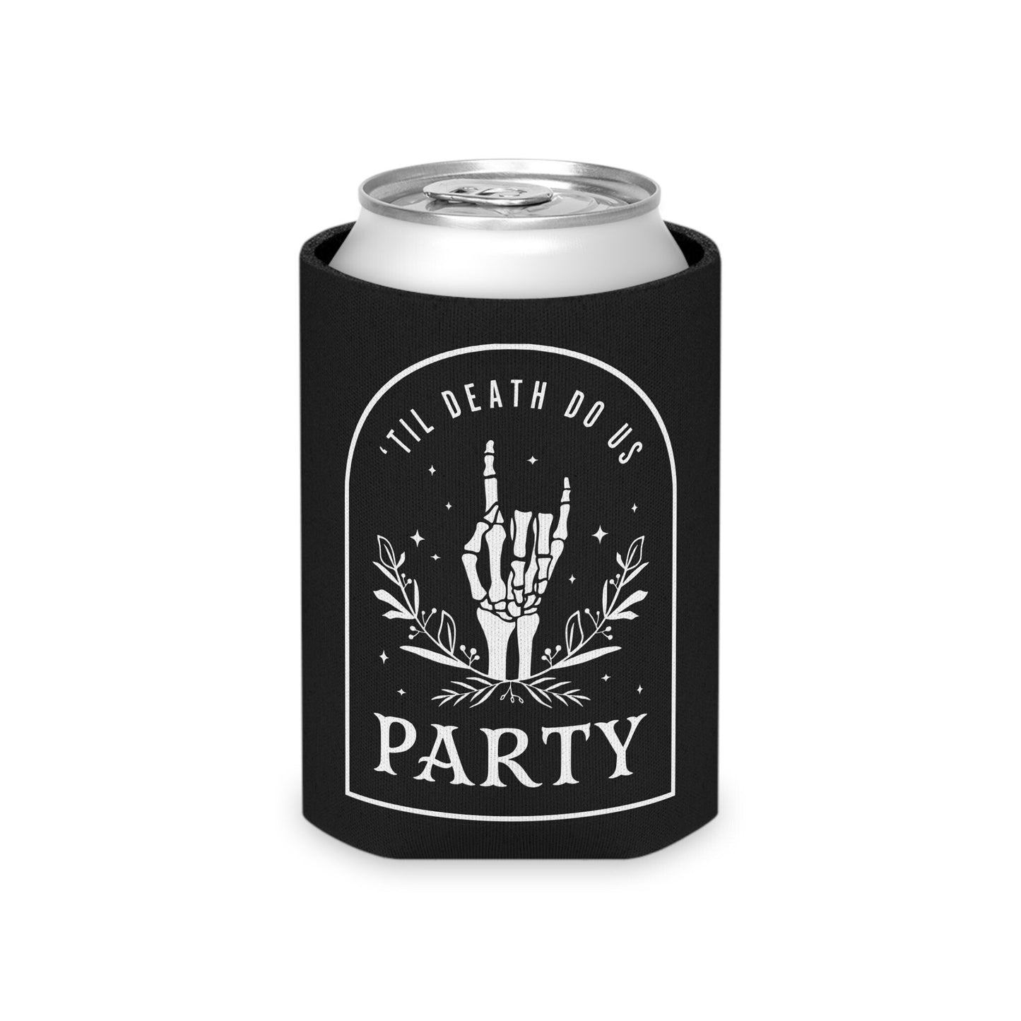Til Death Do Us Party Can Coolers, Bride or Die Can Cooler, Bride or Die Bachelorette Party Favor, Funny Bridal Party Favors, Halloween Bach