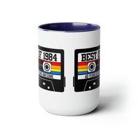 40th BIRTHDAY MUG 40th Party Decorations 40th Party Favors 40th Birthday Gift Cassette Tape Mug Best of 1984 Birthday Vintage 1984 - 15oz