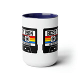 40th BIRTHDAY MUG 40th Party Decorations 40th Party Favors 40th Birthday Gift Cassette Tape Mug Best of 1984 Birthday Vintage 1984 - 15oz