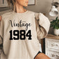 1984 Sweatshirt, 1984 College Style 1984 Year Sweatshirt, 1984 Birthday Shirt, 1984 Birthday Gift, 40th Birthday Sweatshirt, Gift for Her