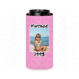 Personalized Can Cooler, 1993 Can Cooler, Custom Picture Can Cooler, Bachelorette Party Favors, Custom Birthday Favor, 30th Favors, Slim Can