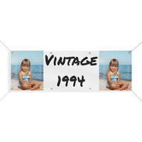 Custom Face Party Banner, Personalized Face Party Banner, 1994 Birthday Banner, Vintage 1994 Banner, Custom Vinyl Banner, 30th Party Banner