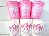 COWGIRL Party Cups, Cowgirl Cups, Cowgirl Party Favors, Cowgirl Bachelorette Party Cups Cowgirl Birthday Rodeo Party Cow Print Hat Cups Gift