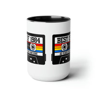 40th BIRTHDAY MUG 40th Party Decorations 40th Party Favors 40th Birthday Gift Cassette Tape Mug Best of 1984 Birthday Vintage 1984 - 15oz