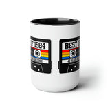40th BIRTHDAY MUG 40th Party Decorations 40th Party Favors 40th Birthday Gift Cassette Tape Mug Best of 1984 Birthday Vintage 1984 - 15oz