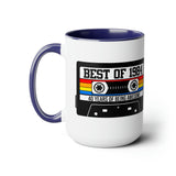 40th BIRTHDAY MUG 40th Party Decorations 40th Party Favors 40th Birthday Gift Cassette Tape Mug Best of 1984 Birthday Vintage 1984 - 15oz