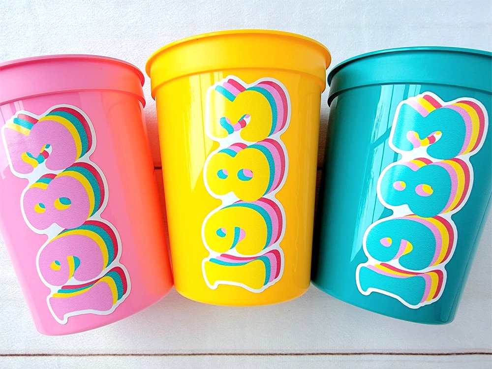 Custom Order - 3 1983 Cups - Need by 4-22