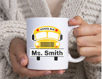School Bus Mug, Shool Bus Cup, School Bus Gift, Teacher Gift, School Gift, Teacher Mug, School Mug, Mug 11oz
