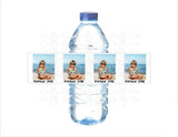 Custom Water Bottle Labels Personalized Photo Bottle Labels, 30th Birthday Party, 90s birthday party decoration, Best of 1995, 1995 Birthday