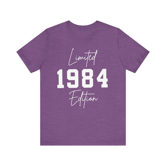 1984 Shirt, 1984 College Style Shirt, 1984 Year Shirt 1984 Birthday Shirt, 1984 Birthday Gift, 40th Birthday Shirt Gift for Her Gift for Him