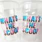 WHAT'S THE SCOOP Ice Cream Cups Ice Cream Gender Reveal Party Ice Cream Baby Shower Pink Blue Ice Cream Baby Shower Ice Cream Party Favors