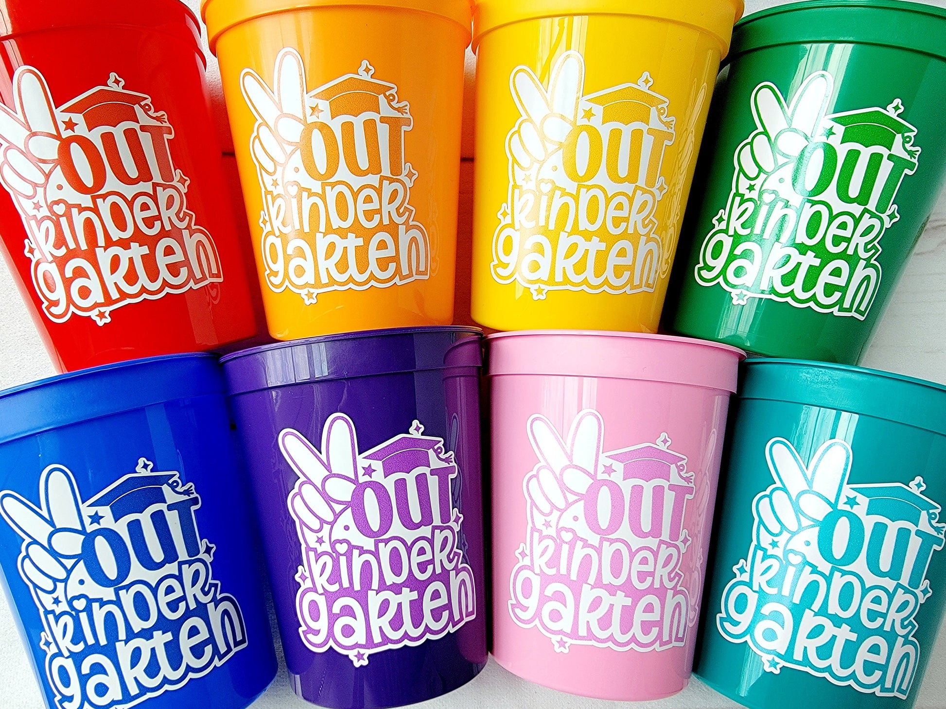 KINDERGARTEN GRADUATION CUPS - Kindergarten Graduation Cups 2025 Graduation Cups Graduation Party Graduation 2025 Party Favors Kinder Party