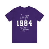 1984 Shirt, 1984 College Style Shirt, 1984 Year Shirt 1984 Birthday Shirt, 1984 Birthday Gift, 40th Birthday Shirt Gift for Her Gift for Him
