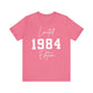 1984 Shirt, 1984 College Style Shirt, 1984 Year Shirt 1984 Birthday Shirt, 1984 Birthday Gift, 40th Birthday Shirt Gift for Her Gift for Him