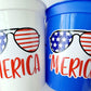 4th of July Party Cups July 4th Sunglasses Cups USA Party Cups 'Merica Cups Independence Day Party Decorations 4th of July Party Decorations