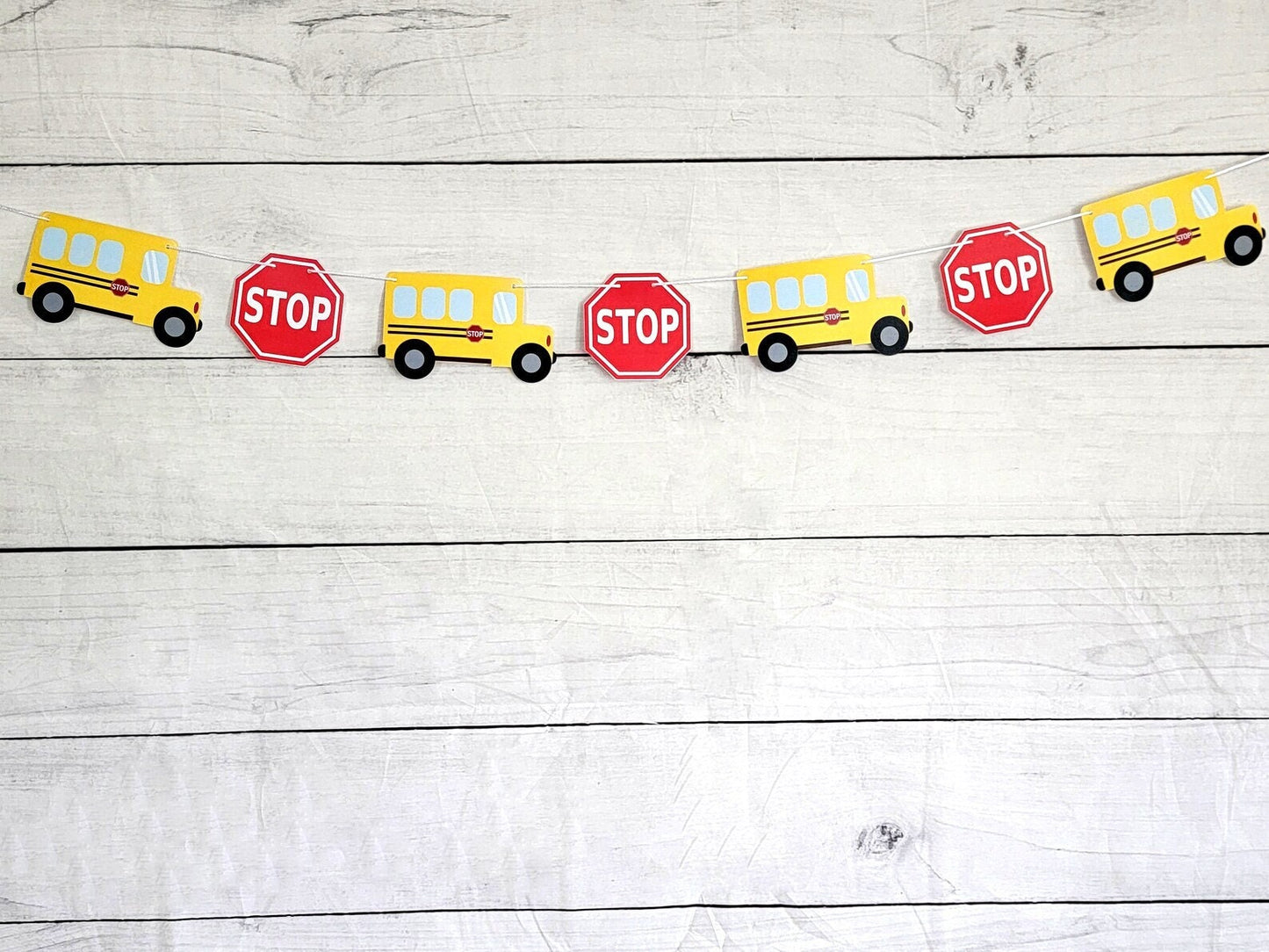 School Bus Garland, School Bus Banner, School Bus Birthday, School Bus Decorations, Back To School, Teacher Banner, Teacher Decoration