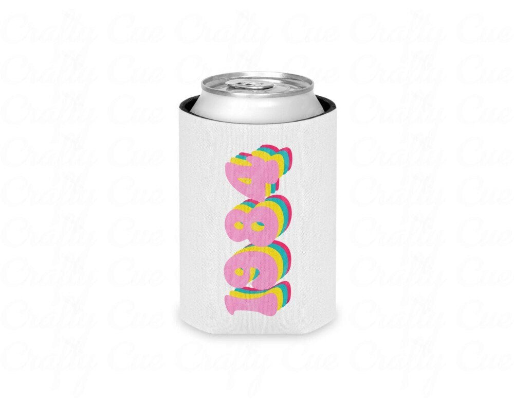 1984 Can Cooler, 1984 Birthday Can Cooler, 1984 Birthday Party, 40th Birthday Favors, 40th Party Can Coolers, Best of 1984, Vintage 1984