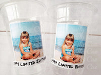 LIMITED EDITION Custom Plastic Cups With Picture Personalized 30th Birthday Cups Vintage 30th Birthday Party Custom Face Cups Decorations 30