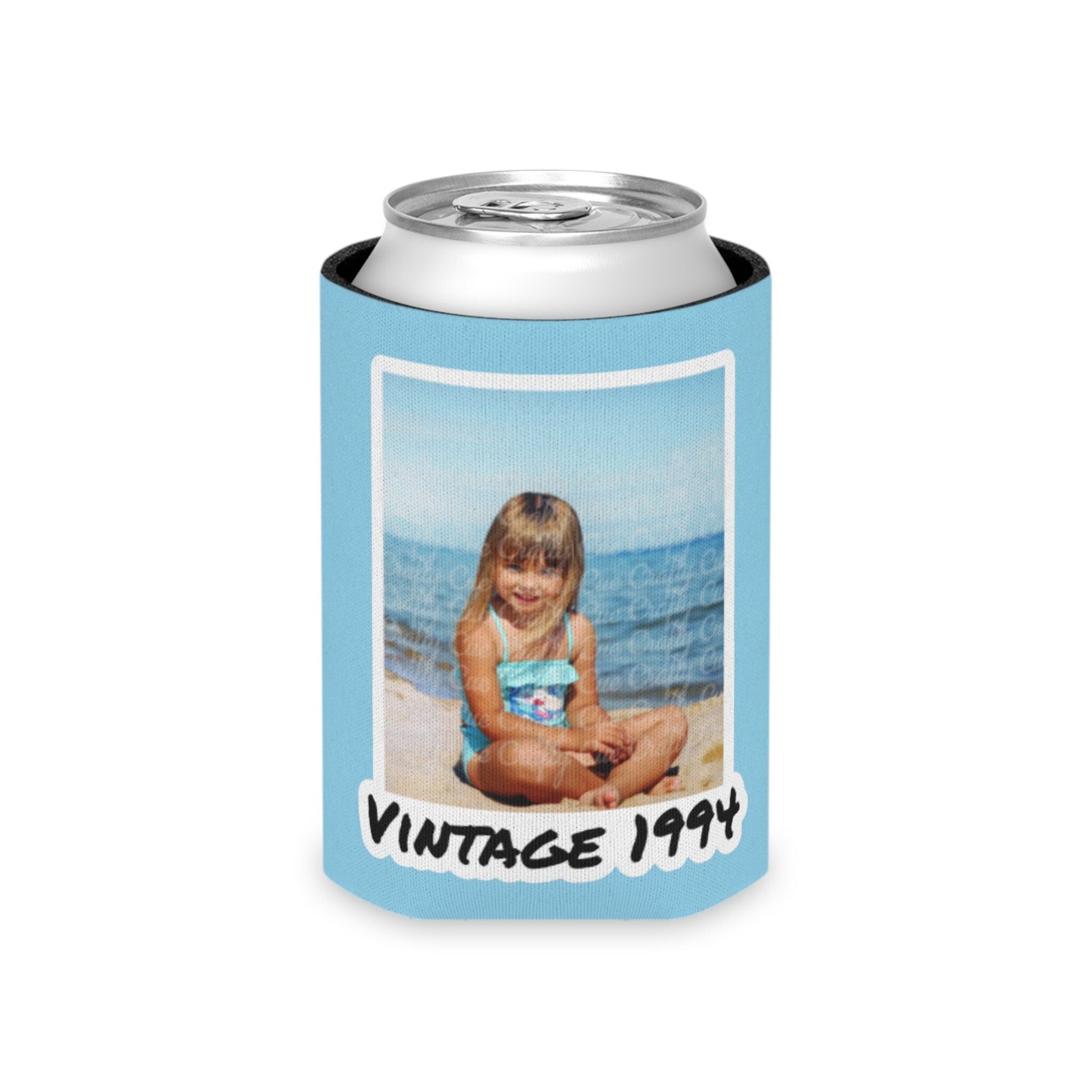 Personalized Can Cooler, Vintage 1994, Vintage 1984, Vintage 1975, 40th birthday, 30th birthday, 50th Birthday, Slim can, Fun Birthday Favor