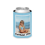 Personalized Can Cooler, Vintage 1994, Vintage 1984, Vintage 1975, 40th birthday, 30th birthday, 50th Birthday, Slim can, Fun Birthday Favor