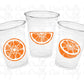 Orange Party Cups, Orange Birthday, Orange Party Favors, Orange Party Favors, Orange First Birthday, Orange Baby Shower Orange Decorations