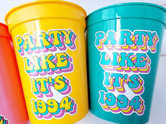 30th PARTY CUPS - Best of 1995 40th Birthday Party 0th Birthday Favors 30th Party Cups 30th Party Decorations 1995 Birthday 90's Party Cup