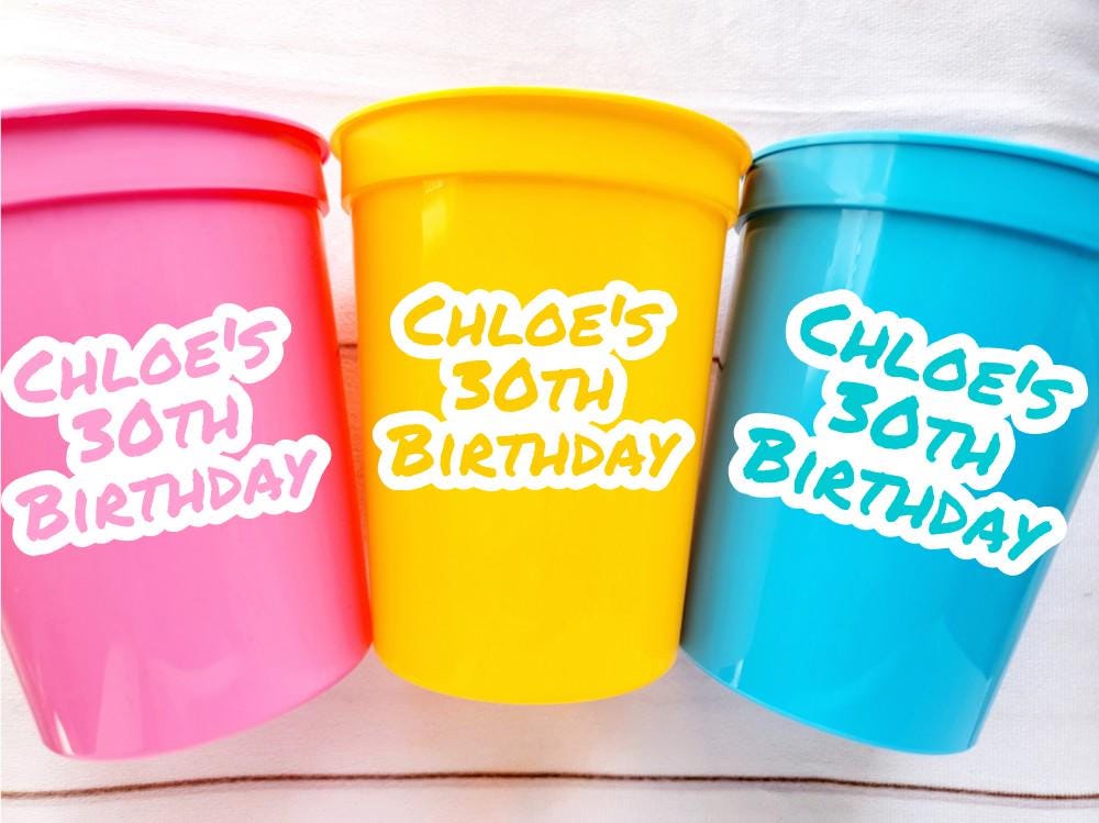 I Love the 90'S PARTY CUPS - 90s Birthday Cups 90s Party Cups 90's Decorations 90's Birthday Party 90's Birthday Party Decorations 90s