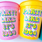 60th PARTY CUPS - Best of 1965 60th Birthday Party 60th Birthday Favors 60th Party Cups 60th Party Decorations 1965 Birthday 60's Party Cup