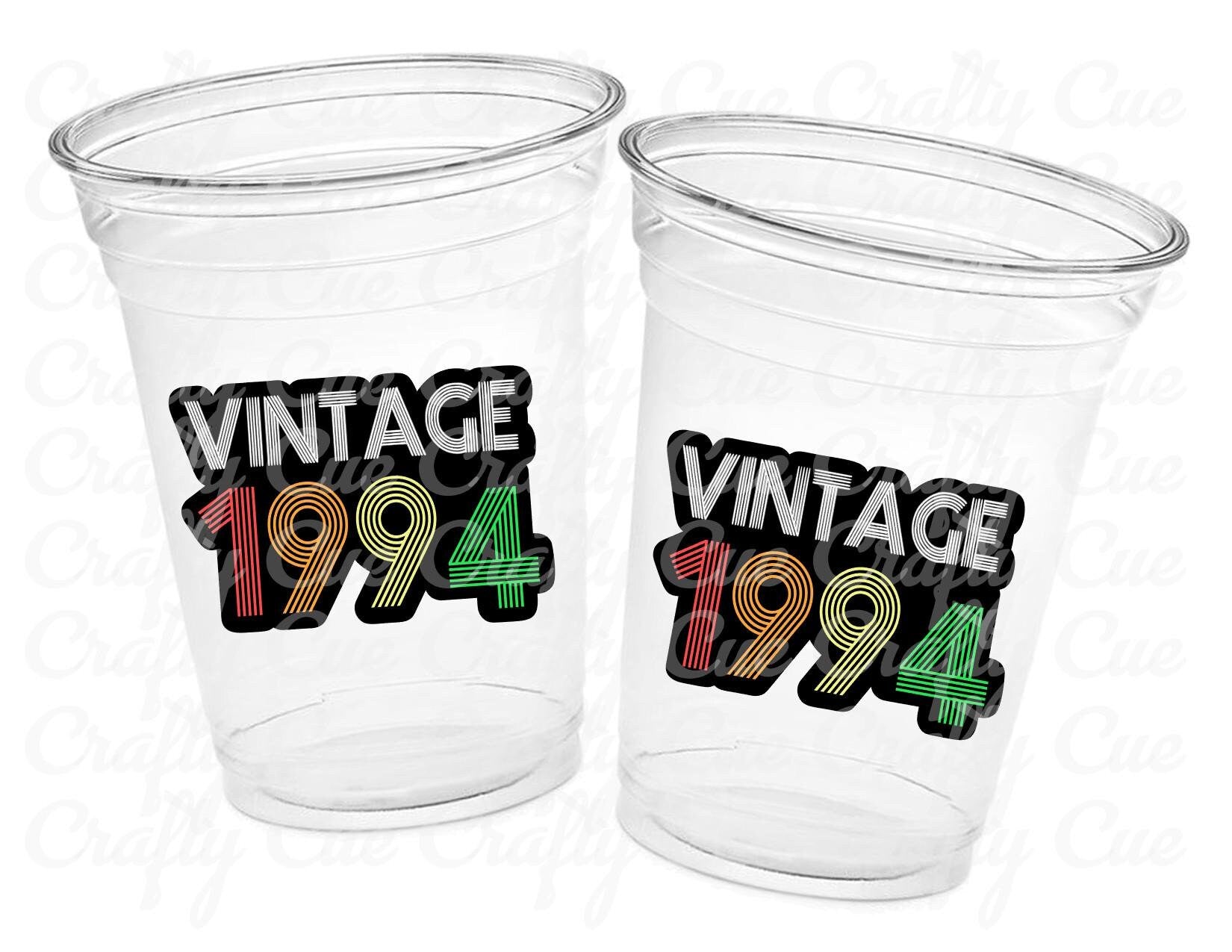30th PARTY CUPS - Vintage 1994 Cups Best of 1994 30th Birthday Party 30th Birthday Favors 30th Party 30th Party Decorations 1994 Birthday