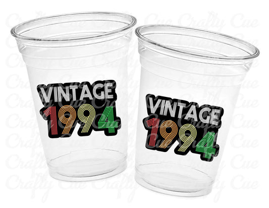 30th PARTY CUPS - Vintage 1994 Cups Best of 1994 30th Birthday Party 30th Birthday Favors 30th Party 30th Party Decorations 1994 Birthday