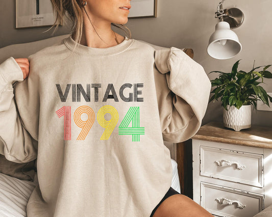 1994 Sweatshirt, 1994 College Style 1994 Year Sweatshirt, 1994 Birthday Shirt, 1994 Birthday Gift, 00th Birthday Sweatshirt, Gift for Her