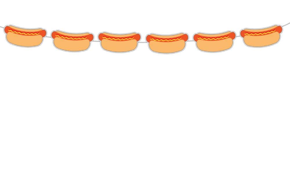 Hot Dog Garland / Hot Dog Banner, Fast Food Banner, Fast Food Garland, Photo Prop
