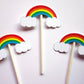 Rainbow Cupcake Toppers, Rainbow Baby Shower, Rainbow Birthday, Cupcake Toppers