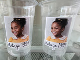 Custom Plastic Party Cups Personalized Party Cups Personalized 40th Birthday Cups Vintage 40th Cups 1984 Custom Face Party Cups Decorations