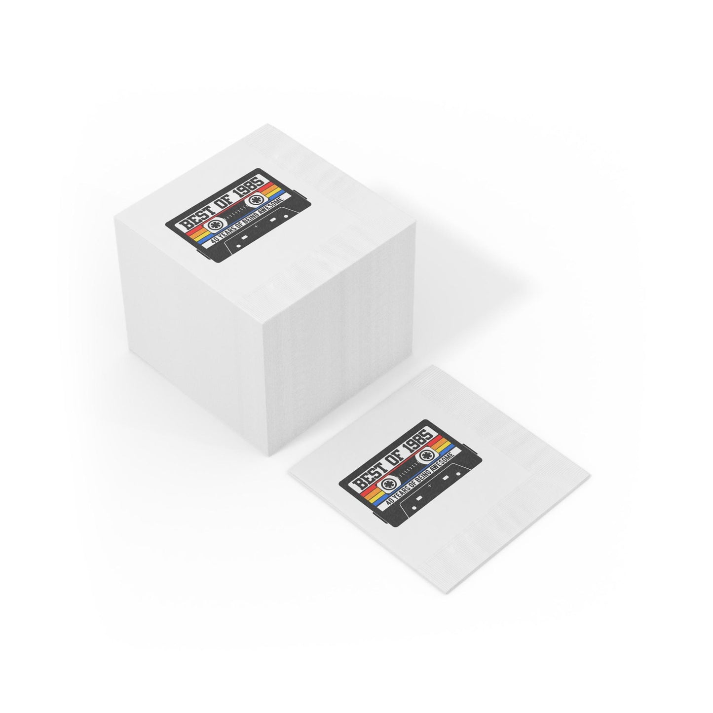 1985 Cassette Tape Napkins 1985 PARTY NAPKINS 1985 Birthday Napkins 1985 Cocktail Napkins 1985 Birthday Decoration 40th Birthday Napkins