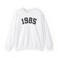 1985 Sweatshirt, 1985 College Style, 1985 Year Sweatshirt, 1985 Birthday Shirt, 1985 Birthday Gift, 40th Birthday Sweatshirt, Gift for Her