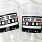 40th PARTY CUPS 40th Birthday Decoration 40th Party Favors 40th Party 40th Birthday Cassette Tape Party Best of 1985 Birthday Vintage 1985