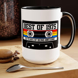 Cassette Tape Mug, Vintage 50th Mug, Retro Mug, Cassette Tape Birthday Mug, Cassette Tape Coffee Mug