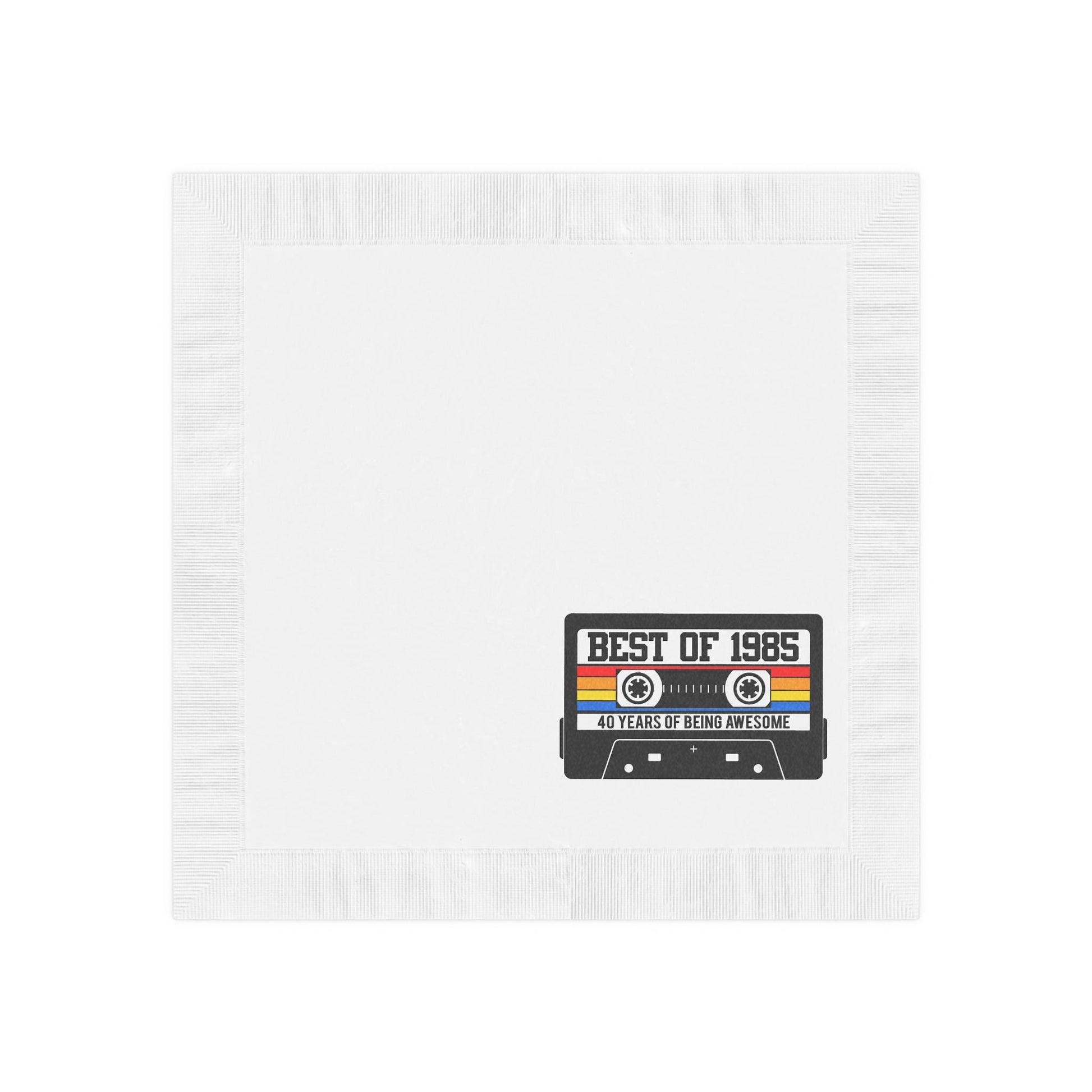 1985 Cassette Tape Napkins 1985 PARTY NAPKINS 1985 Birthday Napkins 1985 Cocktail Napkins 1985 Birthday Decoration 40th Birthday Napkins