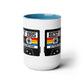 40th BIRTHDAY MUG 40th Party Decorations 40th Party Favors 40th Birthday Gift Cassette Tape Mug Best of 1985 Birthday Vintage 1985 - 15oz