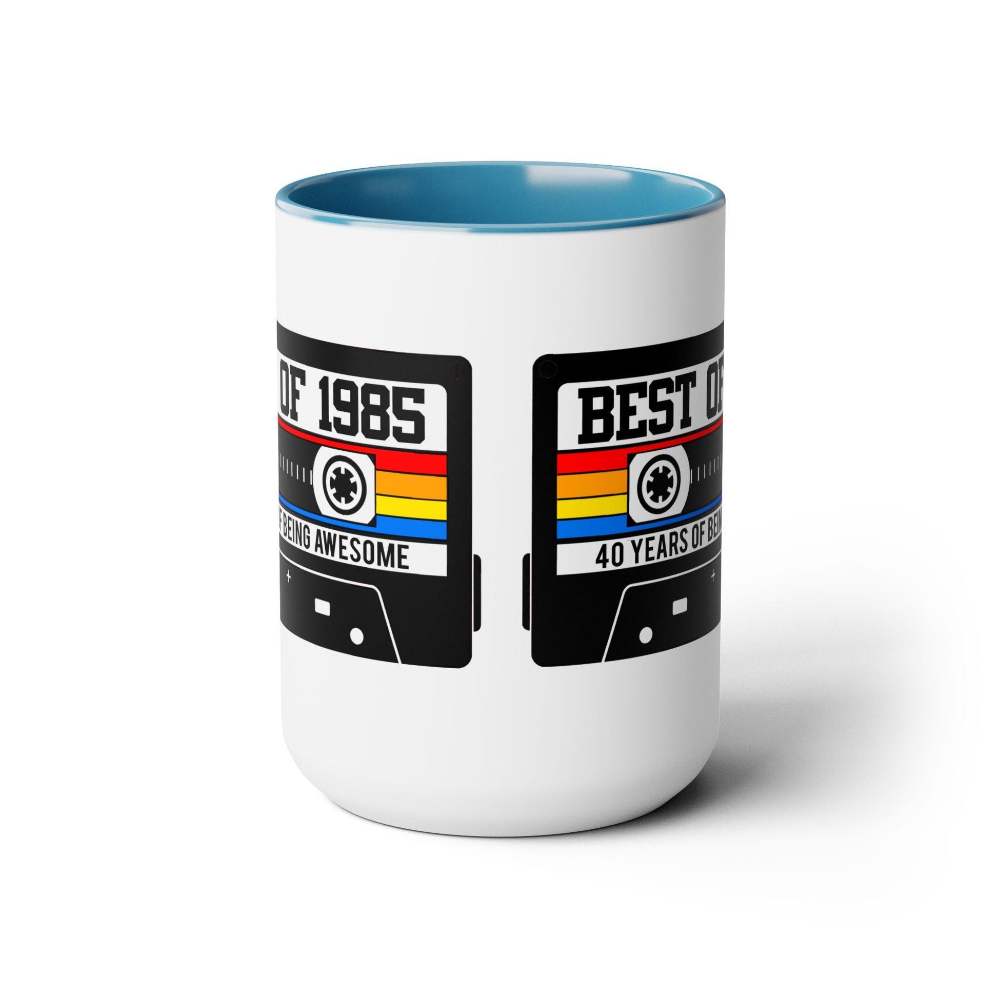 40th BIRTHDAY MUG 40th Party Decorations 40th Party Favors 40th Birthday Gift Cassette Tape Mug Best of 1985 Birthday Vintage 1985 - 15oz