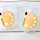 ART PARTY CUPS - Art Painting Party Treat Cups Paint Party Favors Art Party Cups Art Party Paint Pallette Painting Party Favors Paint Favor