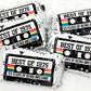 30 - 50th Birthday Cassette Tape Stickers 50th Birthday Stickers For Mini Candy Bar Wrapper Vintage 50th Birthday Best of 1975 Birthday