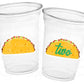 TACO PARTY CUPS - Taco Cups Taco Tuesday Cups Taco Party Taco Birthday Fiesta Party Decorations Cinco De Mayo Taco Twosday Party Taco Favors
