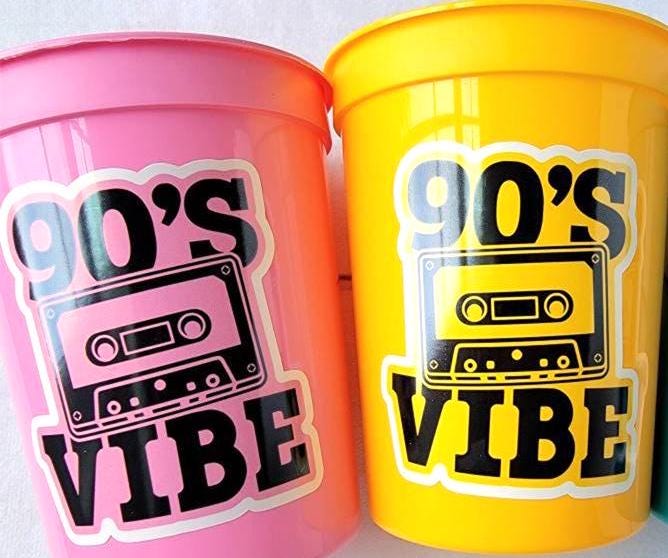 I Love the 90'S PARTY CUPS - 90s Birthday Cups 90s Party Cups 90's Decorations 90's Birthday Party 90's Birthday Party Decorations 90s