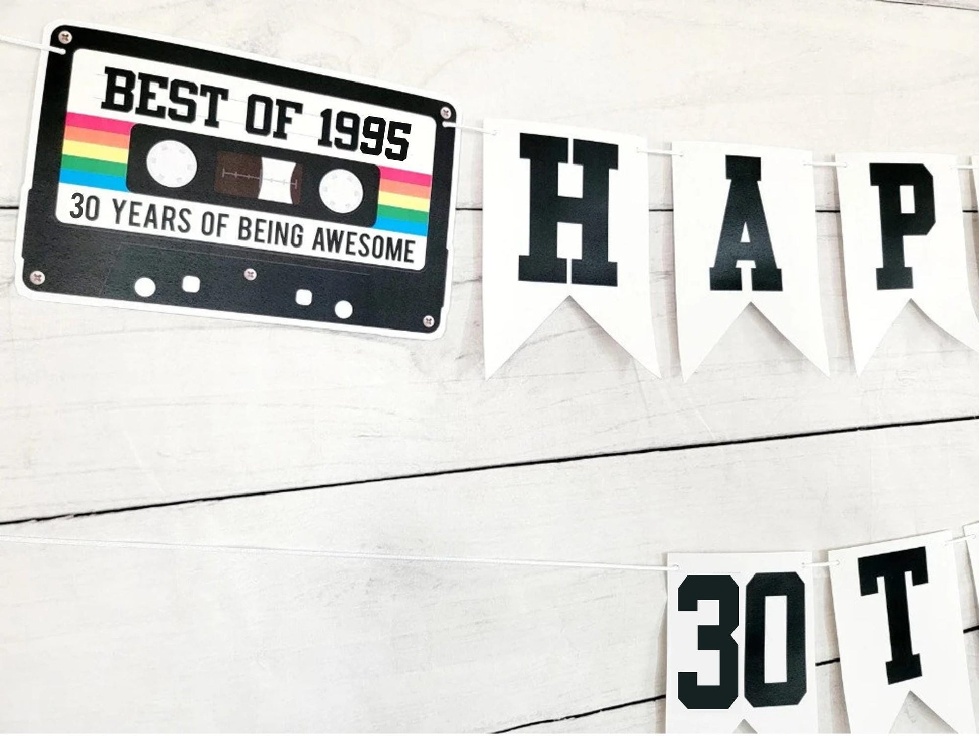 BEST OF 1995 - 30th Birthday Banner 1995 Banner 1995 Party Decorations 30th Party Decorations 30th Party Banner 30 Birthday Party Banner 90s