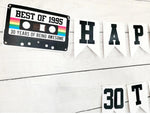 BEST OF 1993 - 30th Birthday Banner 1993 Banner 1993 Party Decorations 30th Party Decorations 30th Party Banner 30 Birthday Party Banner 90s