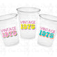 50th PARTY CUPS - 50 and Fabulous 50th Birthday Party 50th Birthday Favors Vintage 1975 Cups 50th Party Decorations 1975 Birthday Party Cups
