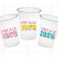 50th PARTY CUPS - 50 and Fabulous 50th Birthday Party 50th Birthday Favors Vintage 1975 Cups 50th Party Decorations 1975 Birthday Party Cups
