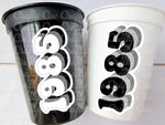 40th PARTY CUPS - Best of 1983 40th Birthday Party 40th Birthday Favors Vintate 1983 40th Party Decorations 1983 Birthday 80's Party Cups
